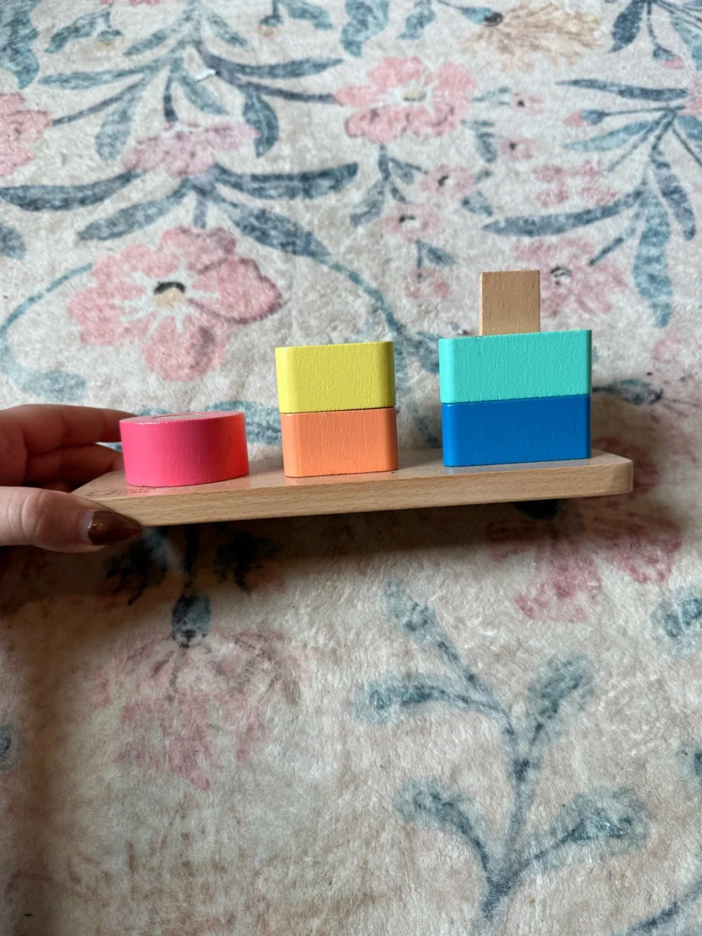 Kiwico panda crate wooden shape sorter